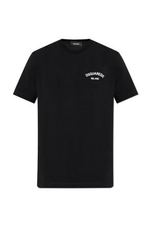 【yuki】DSQUARED2 ブラック Tシャツ XS DSQUARED2 ディースクエアード ロゴ Tシャツ | ブラック